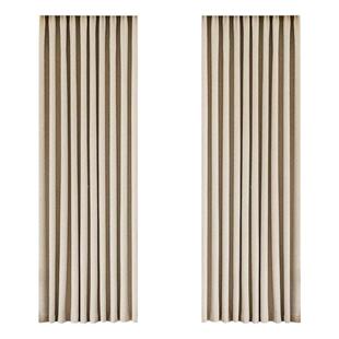 全遮光窗帘成品2026新款棉麻布纯色隔音防晒客厅卧室落地飘窗简约