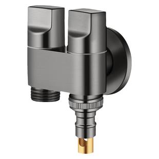 双出水洗衣机水龙头角阀一进二出专用双龙头自动止水阀一分二接头