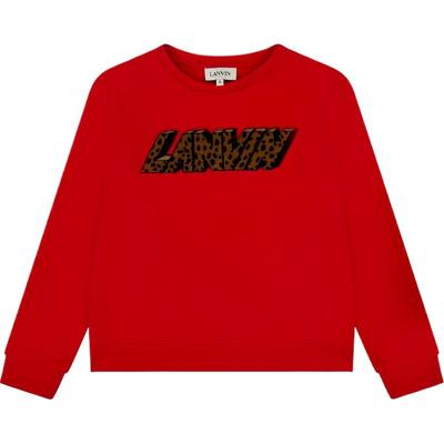 【折扣】LANVIN冬季女童棉质百搭混纺长袖卫衣