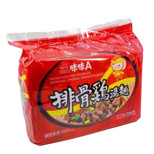 味丹中国台湾排骨鸡汤面香辣面条面饼泡面速食方便面味味A