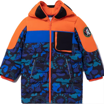 男中长羽绒服李宁连帽