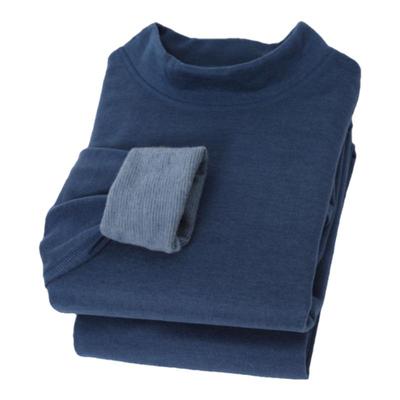 雅鹿蚕丝羊绒男加绒加厚保暖内衣