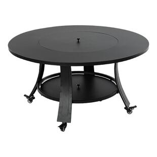 家用围炉煮茶烤火炉套装庭院烧烤炉室内烧烤桌取暖炉子电炭两用