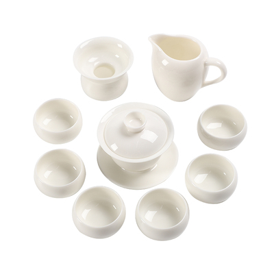 德化陶瓷功夫茶具汉白玉瓷