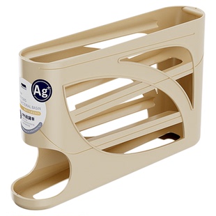 滚动鸡蛋收纳盒厨房多层斜口自动滚蛋器冰箱侧门鸡蛋托专用保鲜盒