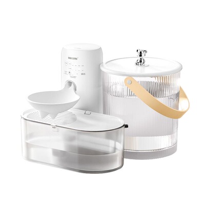 【倾倒式智能感应猫咪饮水机】