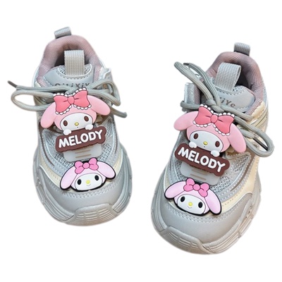 皮皮圆女童春秋网面透气老爹鞋