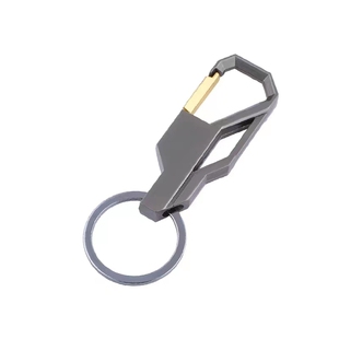 创意商务金属钥匙扣男女汽车钥匙链个性简约锁匙扣环挂件防丢定制