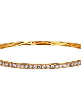 单排钻奢华唯美贵妃手镯