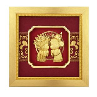 足金创意定制 结婚礼物送新人一对适合女新娘闺蜜新婚高档diy实用