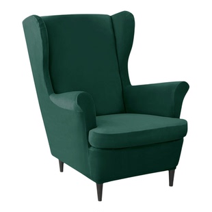 弹力防猫抓单人高背沙发套斯佳蒙老虎椅套罩老虎凳沙发套防尘套罩