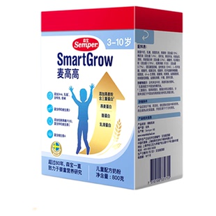 现货 瑞典进口森宝麦高高儿童成长奶粉3-10岁燕麦高钙3重蛋白800g