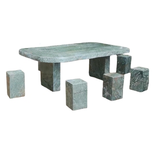 四大名玉九龙壁天然石桌石凳户外庭院别墅石桌花园家用花园装饰