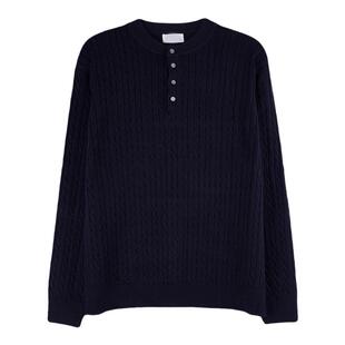 碧舍秋冬新款男士套头毛衣小众设计高级百搭针织毛衫保暖韩系外套