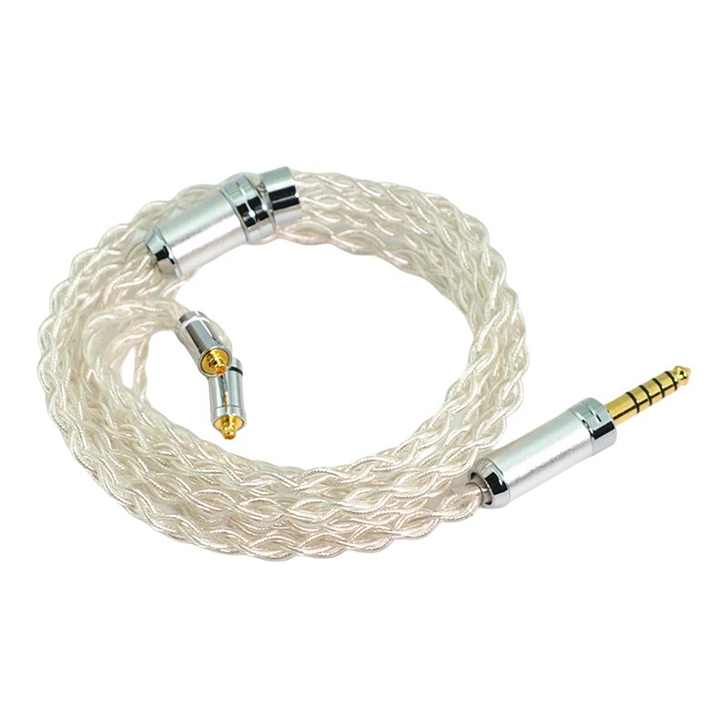 万隆4芯单晶铜镀银mmcx 0.78 n5005 ie900 A2DC耳机升级线4.4插头