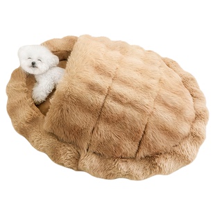 拖鞋狗窝冬天加厚保暖半封闭式小型犬比熊睡觉的帐篷猫窝四季通用