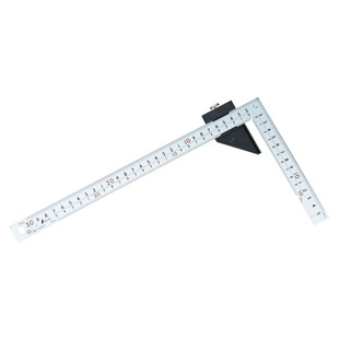 日本进口SHINWA亲和12433/15cm12434/30cm带挡块曲尺卡紧标记帮手