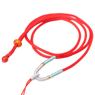 编织简约绳子项链绳吊坠男女款戒指玉佩玉坠平安扣可调挂绳挂脖