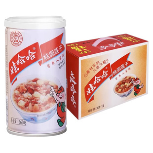 娃哈哈桂圆莲子八宝粥360g*12罐早餐速食粥哇哈哈即食免煮早餐粥