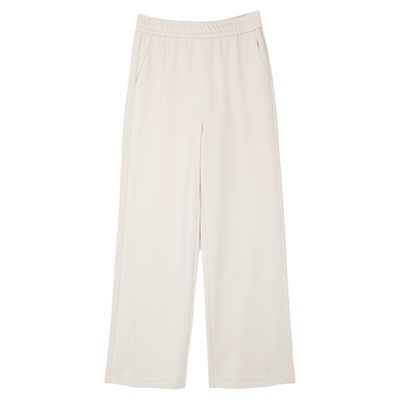 衣莎美诺春秋高腰松紧直筒休闲裤