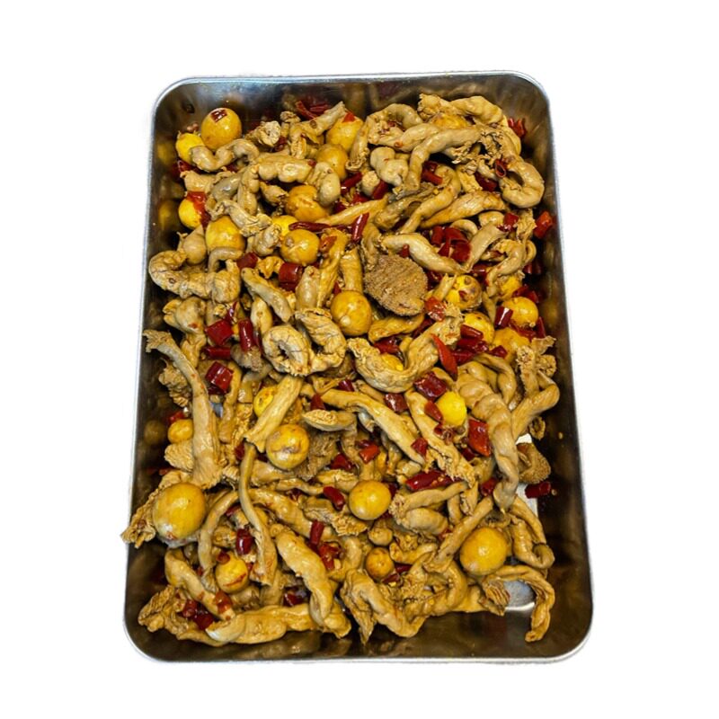 麻辣包蛋肠鸡杂熟食河南特产夏邑胡桥桶子鸡真空包装即食下酒菜