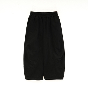 砚台家童装男童全棉黑色萝卜裤春装新款宝宝春季休闲裤儿童长裤子