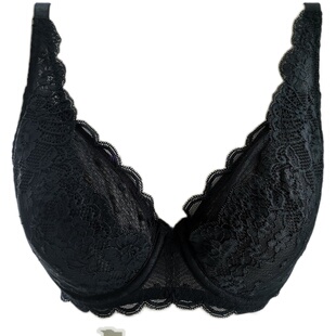 华歌尔专柜正品全罩杯超薄性感蕾丝无海绵大胸大码内衣文胸WB8520