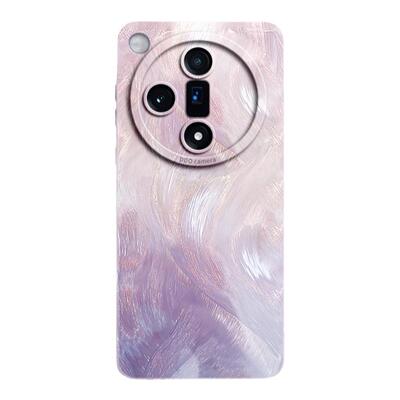 轻奢高级感羽纱流彩液态硅胶壳