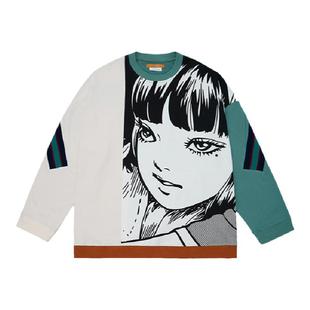 Unvesno (UN) ×伊藤润二川上富江联名保暖卫衣小众原创上衣美式