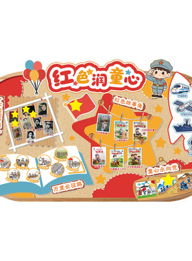 我是中国娃民族大团结环创墙贴