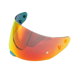 适用于LS2头盔FF352 FF802系列镜片电镀带防雾钉扣PC材质幻彩镜片