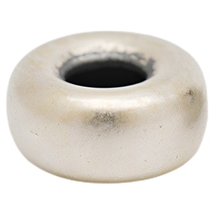 羲室S925纯银隔珠 哑光面做旧水泡珠车轮珠DIY银饰品手链串珠配件