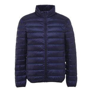 男士轻薄羽绒服保暖短款外套宽松加肥大码爸爸装中老年冬季新款超