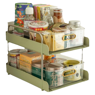 杯子收纳置物架双层分隔茶杯水杯存放架桌面吧台家用亚克力整理架