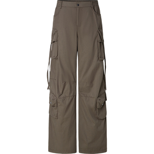 LINCCHIC金羽杰2026年夏季新品宽松直筒工装感长裤S262PA178Y