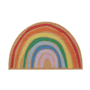 宜家皮勒马克客厅门垫彩虹门垫家用进门地垫半圆彩色地毯国内代购