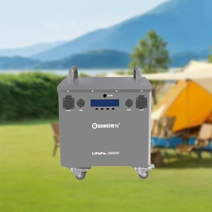 太阳能光伏户外便携式移动式大容量磷酸铁锂电源逆变一体机灰色款
