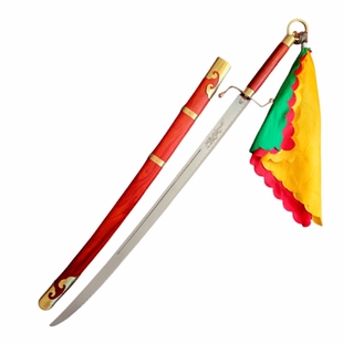 正品杨氏太极刀龙泉中老年男女士健身未开刃不锈钢半硬刀杨式十三