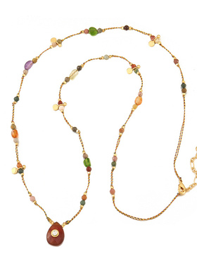 2025秋冬款美拉德长链叠戴长款