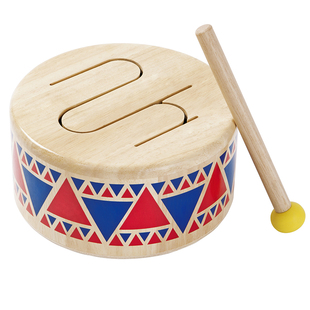 泰国PlanToys木鼓儿童启蒙音乐敲击敲打木制早教乐器小型玩具礼物