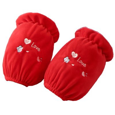 秋冬韩版成人短款绒布护袖套