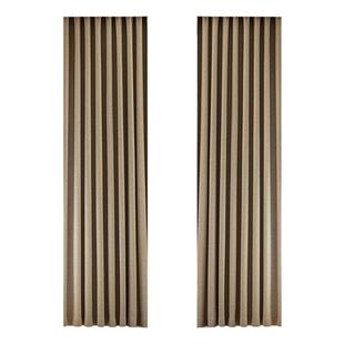 加高3米布奶茶2026新款全遮光窗帘成品自建房别墅客厅卧室落地式