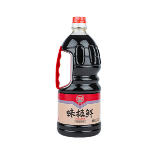 四海味极鲜生抽凉拌炒菜调味非转基因1.27L大瓶家用一级酿造酱油