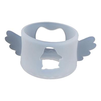 宽口径80ml直身玻璃奶瓶硅胶套