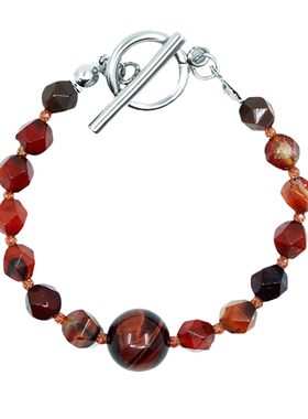 原创手作火星天然石手链手串