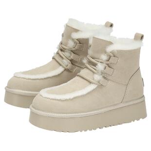 73hours女鞋奶里奶气冬新款加绒加厚雪地靴厚底短靴
