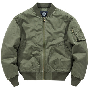 JEEP吉普飞行员外套男冬季加厚工装宽松保暖上衣棉服潮棒球领夹克