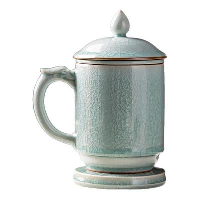 金镶玉吴文杰大师手作汝窑茶杯