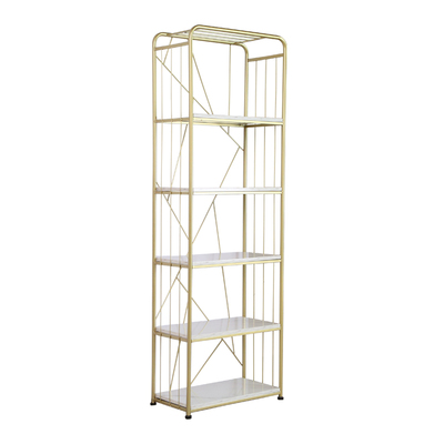 金色置物架轻奢铁艺北欧书架
