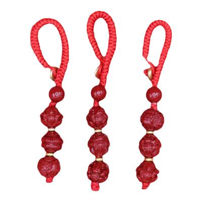 普陀山三合六合太岁朱砂挂件吊坠